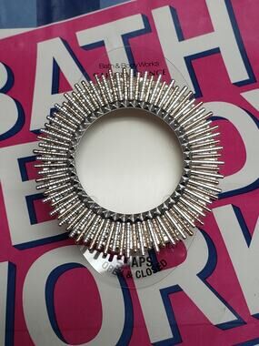 BBW Sunburst Gold & Silver Visor Clip Car Fragrance Holder Beautiful Scent Decor